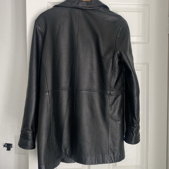 Oversized Genuine Leather Jacket/Coat - Picture 2 of 6